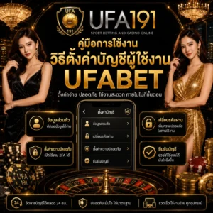 คู่มือการใช้งานวิธีตั้งค่าบัญชีผู้ใช้งาน UFABET